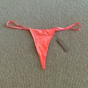 Skims Neon Orange Fits Everybody Micro Thong, Size 4X NWT
